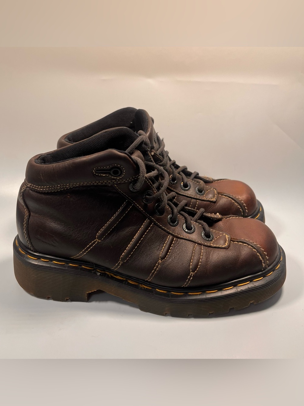 Dr. Martens Made in England 9763 Chunky Brown Leather Chukka Boots UK 6 US 8W
